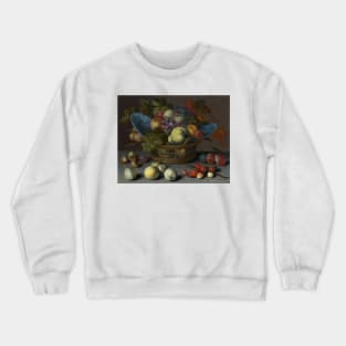 Basket of Fruits - Balthasar van der Ast Painting Crewneck Sweatshirt